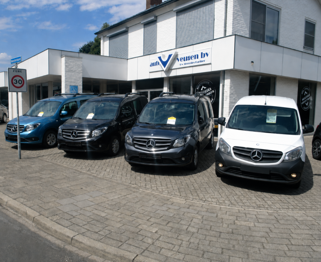 Zakelijk wagenparkbeheer en onderhoud voor Mercedes-Benz bedrijfswagens bij Auto Veugen in Limburg.